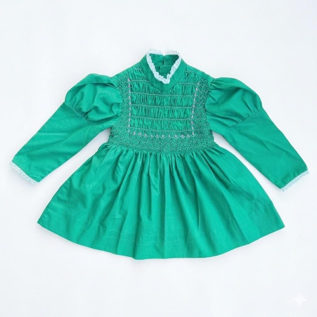 long sleeve smocked birthday dress - Etsy This smocked birthday dress