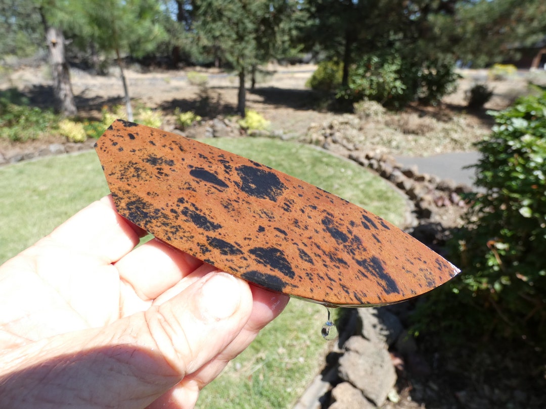 Set of 5 Mahogany Obsidian Preform Slabs Blanks Knapping Knife Etsy