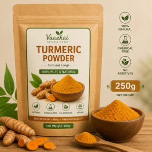 Poudre de curcuma pur et naturel (Curcuma longa) – 250 g d'épice