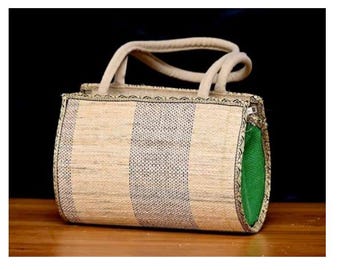 Handtasche runder Art
