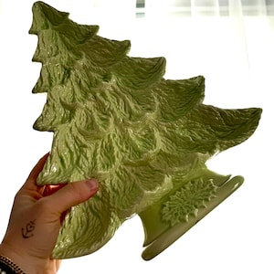 Vintage Devil Egg Christmas Tree Platter