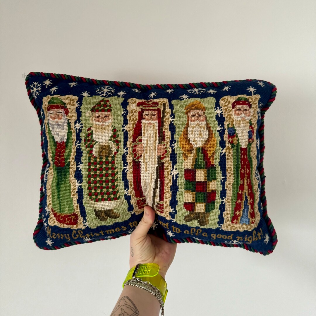 And To All A Good Night Pillow SANTA CLAUS Merry CHRISTMAS and to All A Good Night Pillow Saint