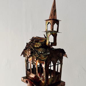 Rare Vintage Church Music Box . Plays Amazing Grace.
