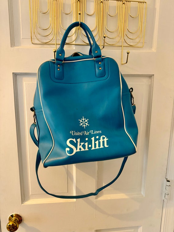 Rare Vintage United Airlines SkiLift Travel Bag 1960… Gem