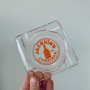 Vintage Jacquins Liquor Glass Ashtray