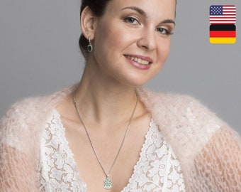 KNIT Kit Knitting Pattern & Wool Bolero SKY loosely knitted in only a couple of days GERMAN not only for brides