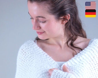 STRICKSET Loop zum Selber Stricken aus kuscheliger Wolle weicher und angenehm: Wolle und Strickanleitung