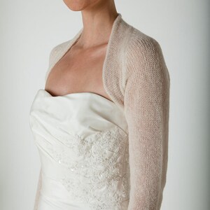 Knitting pattern for a bridal jacket