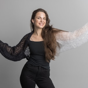 Knitting pattern 2-coloured bolero