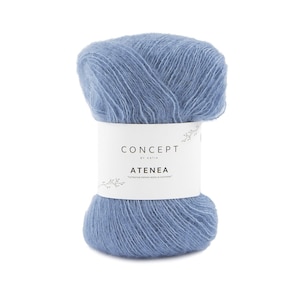 Atenea nature yarn from KATIA cozy and soft for your knitting projects from scarfs, sweater, jackets to lace stoles with cashmere & cotton