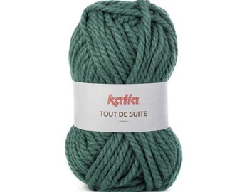 Tout de Suite Wolle von Katia - dicke Wolle für schnelle Strick- und Häkelprojekte für Jacken, Schals und Pullover, Sofadecken und Körbe