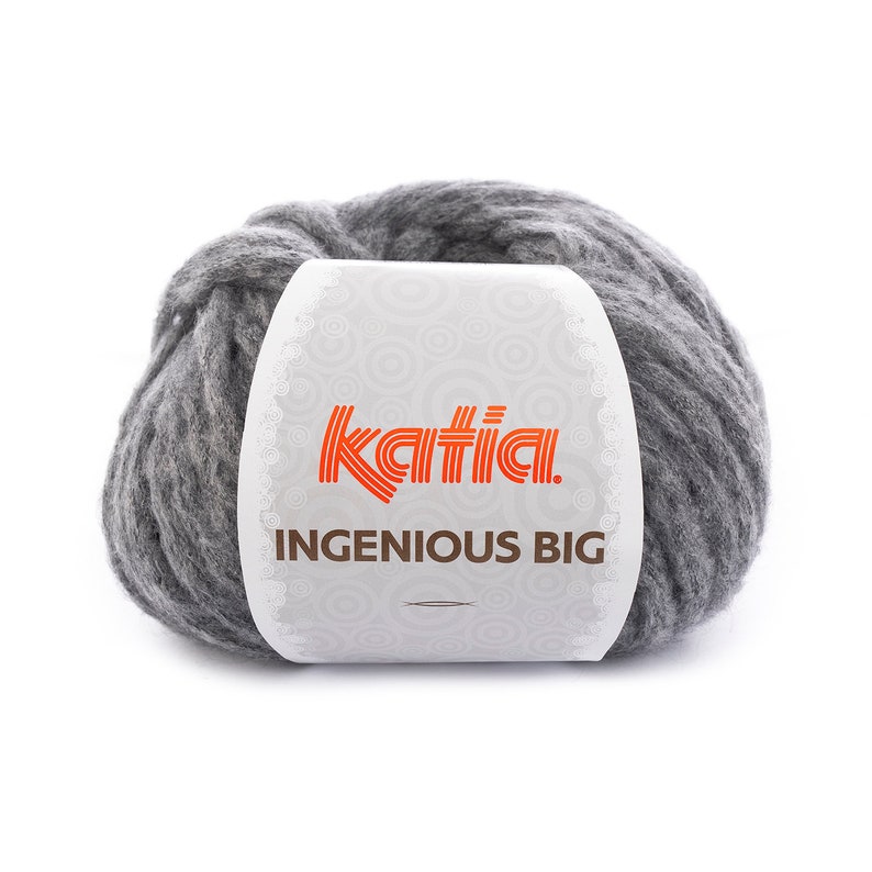 INGENIOUS BIG wool from Katia for knitting sweater, jackets, scarfs and more for fast knitting image 2