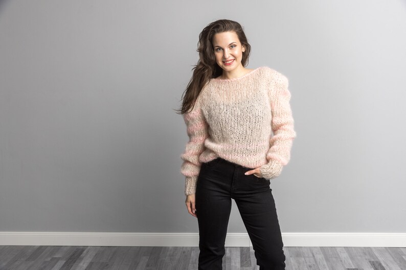 KNITTING PATTERN for a Loose Knit Sweater Easy to Knit With Etsy
