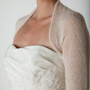 Knitting pattern for a bridal bolero