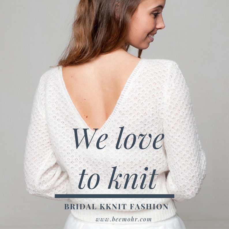 we love to knit beemohr bridal wear