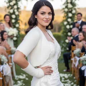 Patrón de punto para bolero de novia, chaqueta de angora de manga corta, bolero de boda suave en PDF, chal esponjoso para hombros, capa corta blanca, descarga digital.
