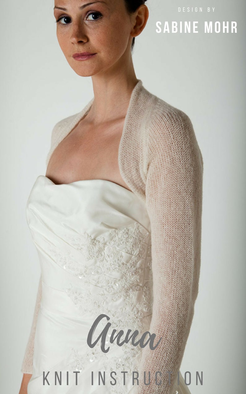 Knitting pattern for a wedding bolero