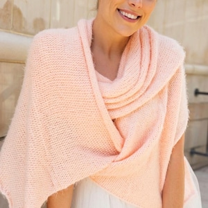 Bridal Stole Knitting Pattern: Sylvy Pashmina Scarf (PDF Pattern)