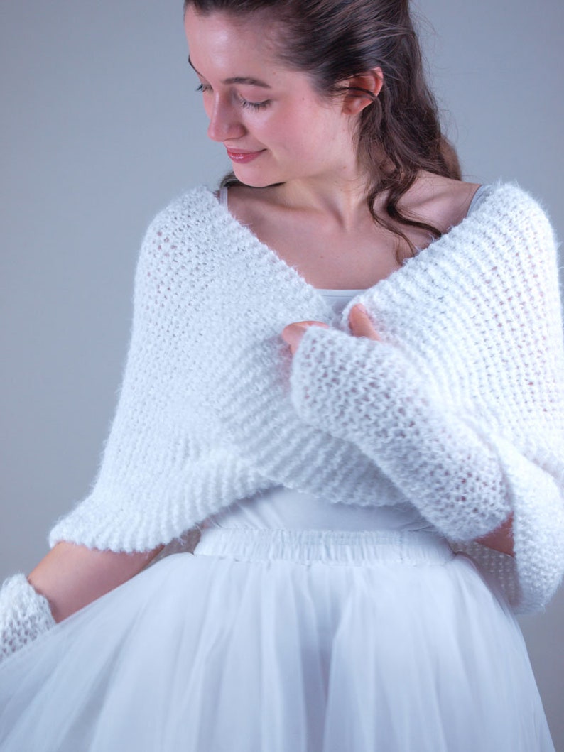 Knitting Pattern for a Bridal Loop Made of Soft Fluffy Wool a Etsy