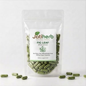 Fikonbladskapslar (500 mg) - Ren Ficus Carica Veganskt örtbaserat, växtbaserat kosttillskott