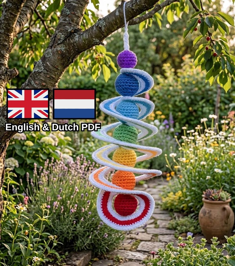 Rainbow Wind Spinner Hanging Ornament
