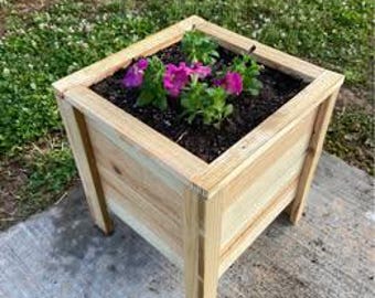 Houten plantenbakken
