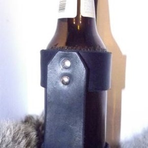 Leather Beer Holster/ Holder image 2