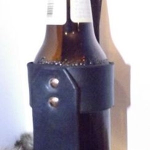 Leather Beer Holster/ Holder image 1