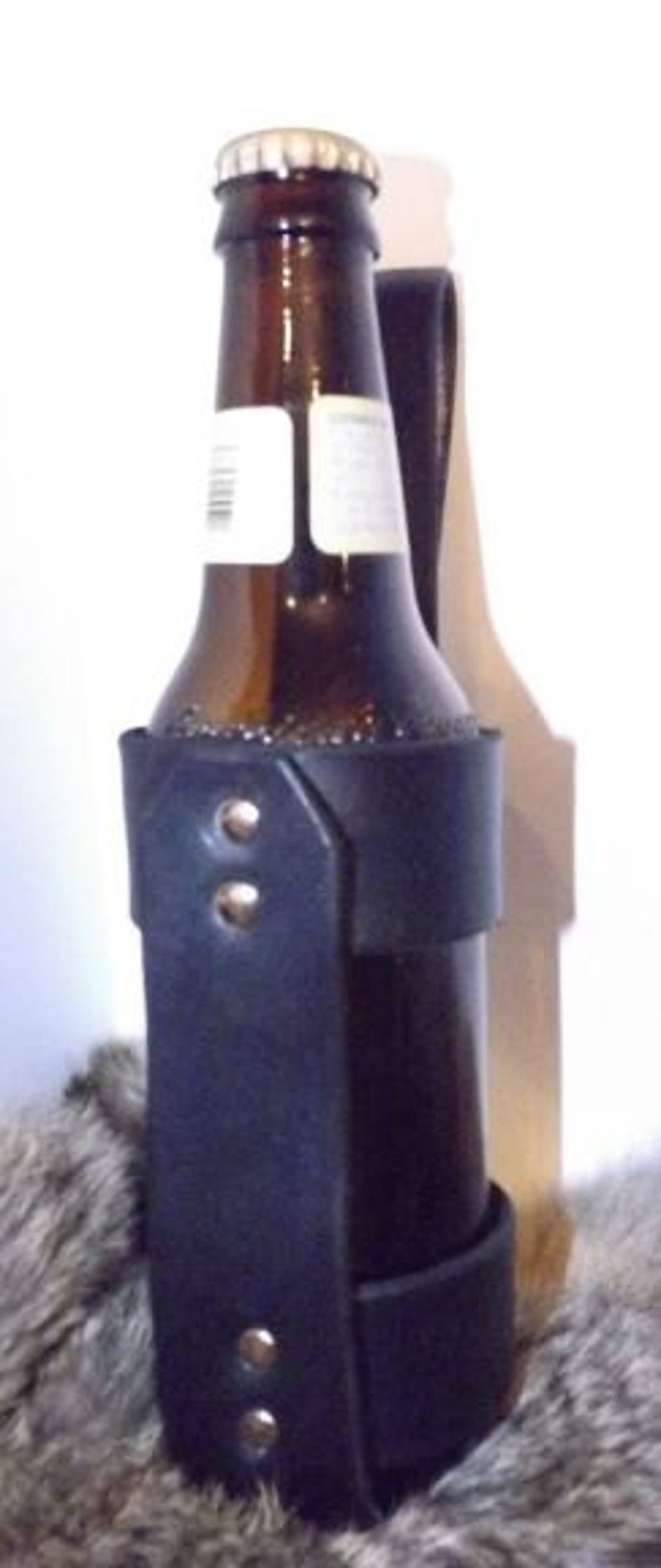 Leather Beer Holster/ Holder image 1