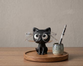 ヴィンテージガラス猫ペーパーウェイト - Etsy 日本