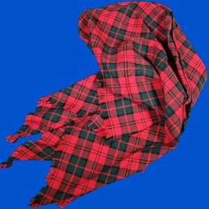 Vintage Pendleton Disneyland Shawl Women's OS Red Plaid Frontierland Wrap