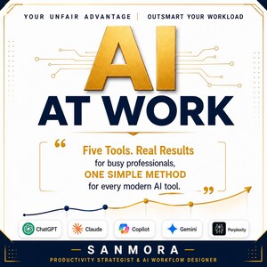 AI at Work eBook | ChatGPT, Claude, Copilot Gemini Guide (PDF)
