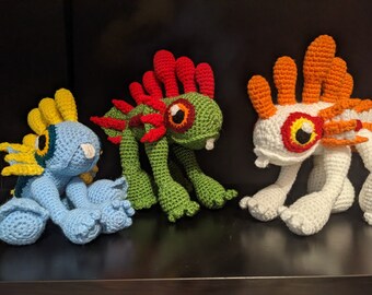 Baby Murloc stuffed crocheted amigurumi