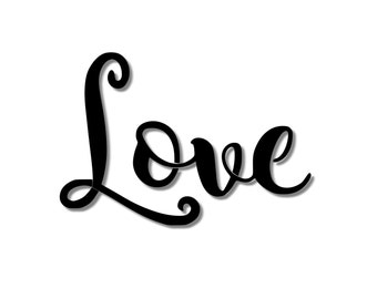 Download Love Cursive Quote SVG Script Font Cutting File