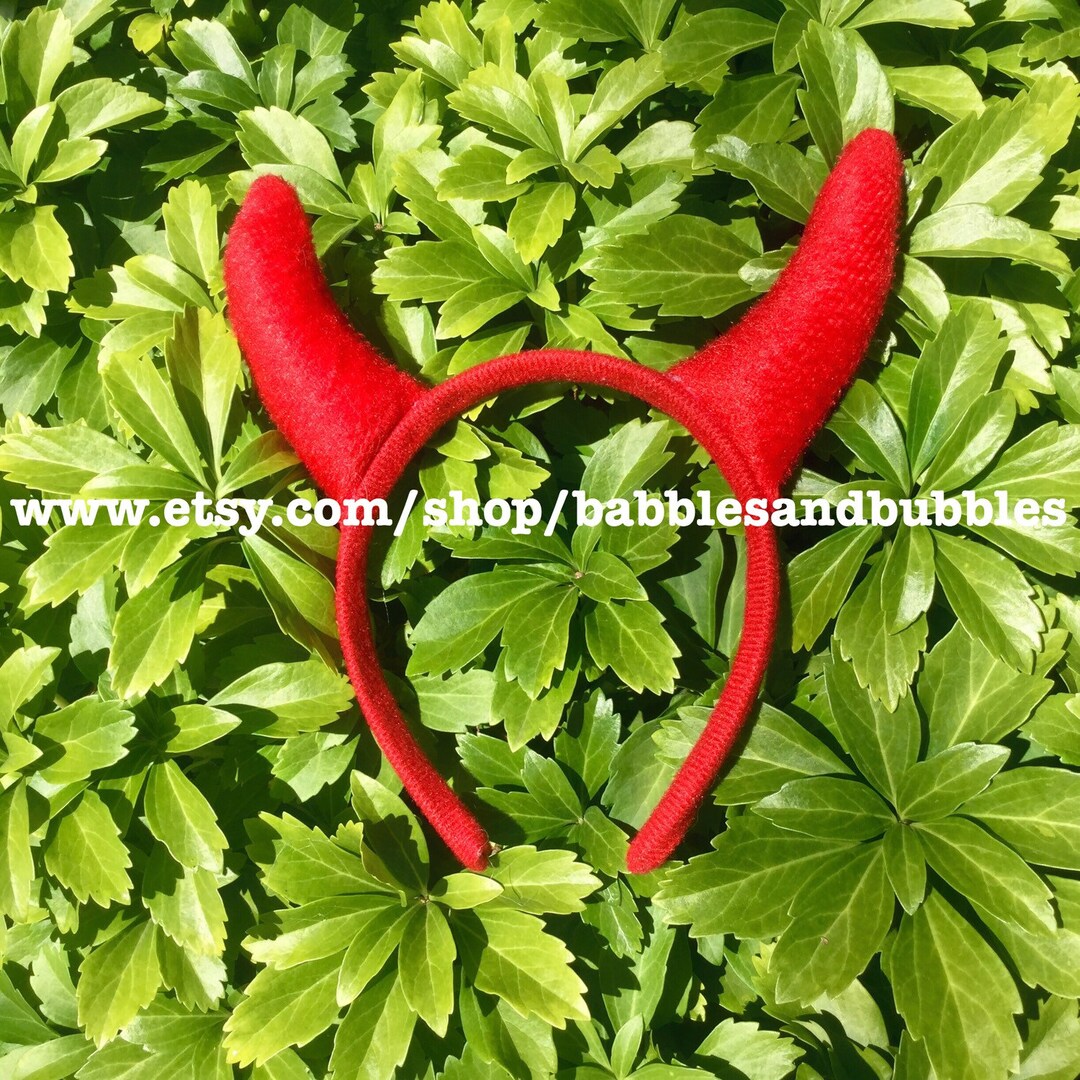 Comfortable Devil Horns Headband Halloween Costume Devil Costume Adult
