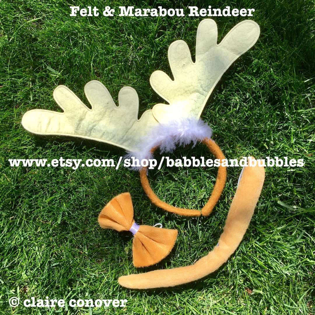 Comfortable Felt Reindeer Antler Christmas Costume Antler Headband