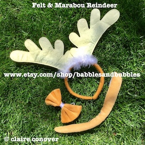 Comfortable Felt Reindeer Antler Christmas Costume - Antler Headband Halloween Costume - Christmas Headband - Antlers - NEXT DAY SHIPPING