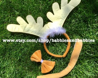 Felt Reindeer Antler Headband: Christmas Costume, Halloween Costume