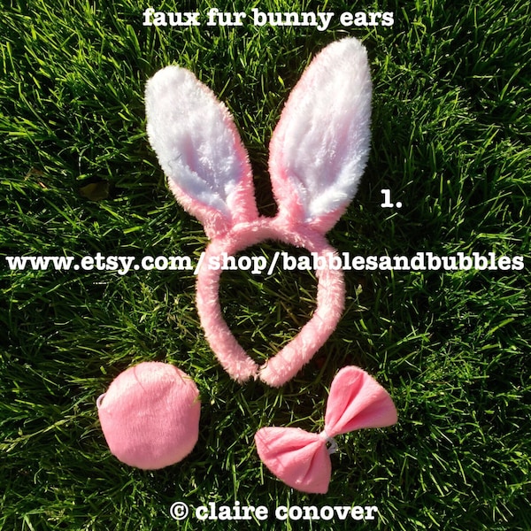 Comfortable Easter Bunny Ears Headband - Bunny Costume Child - Rabbit Ears - Halloween Gift - Adult Halloween Costume - FREE USA SHIP