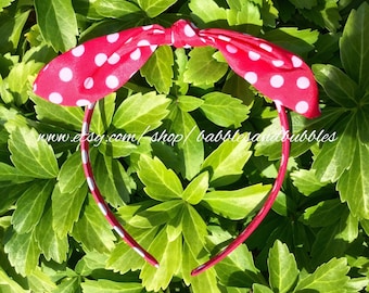 Diadema retro anudada con orejas de conejo - ¡ENVÍO AL DÍA SIGUIENTE!