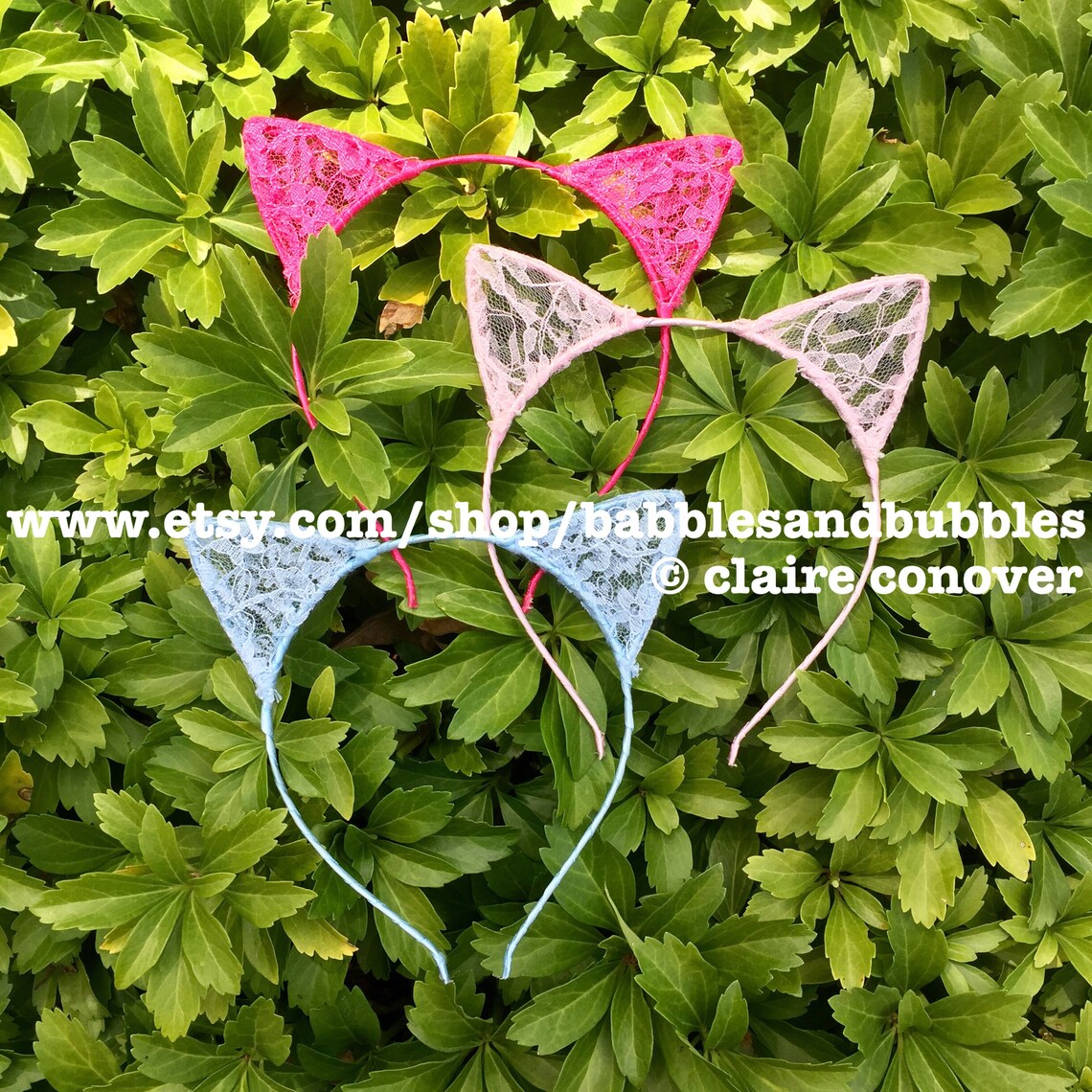 Colored Lace Cat Ears Headband Cat Ears Bridal Headband Etsy