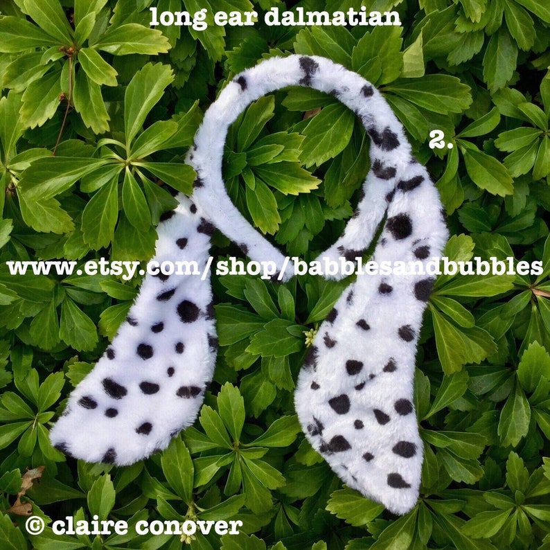 Comfortable Dalmatian Ears Headband Dalmatian Costume Etsy