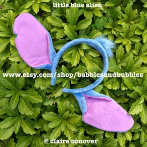Comfortable Little Blue Alien Headband Halloween Costume - Blue Dog Costume - Alien Pet - Alien Costume - Dog Ears - NEXT DAY SHIPPING