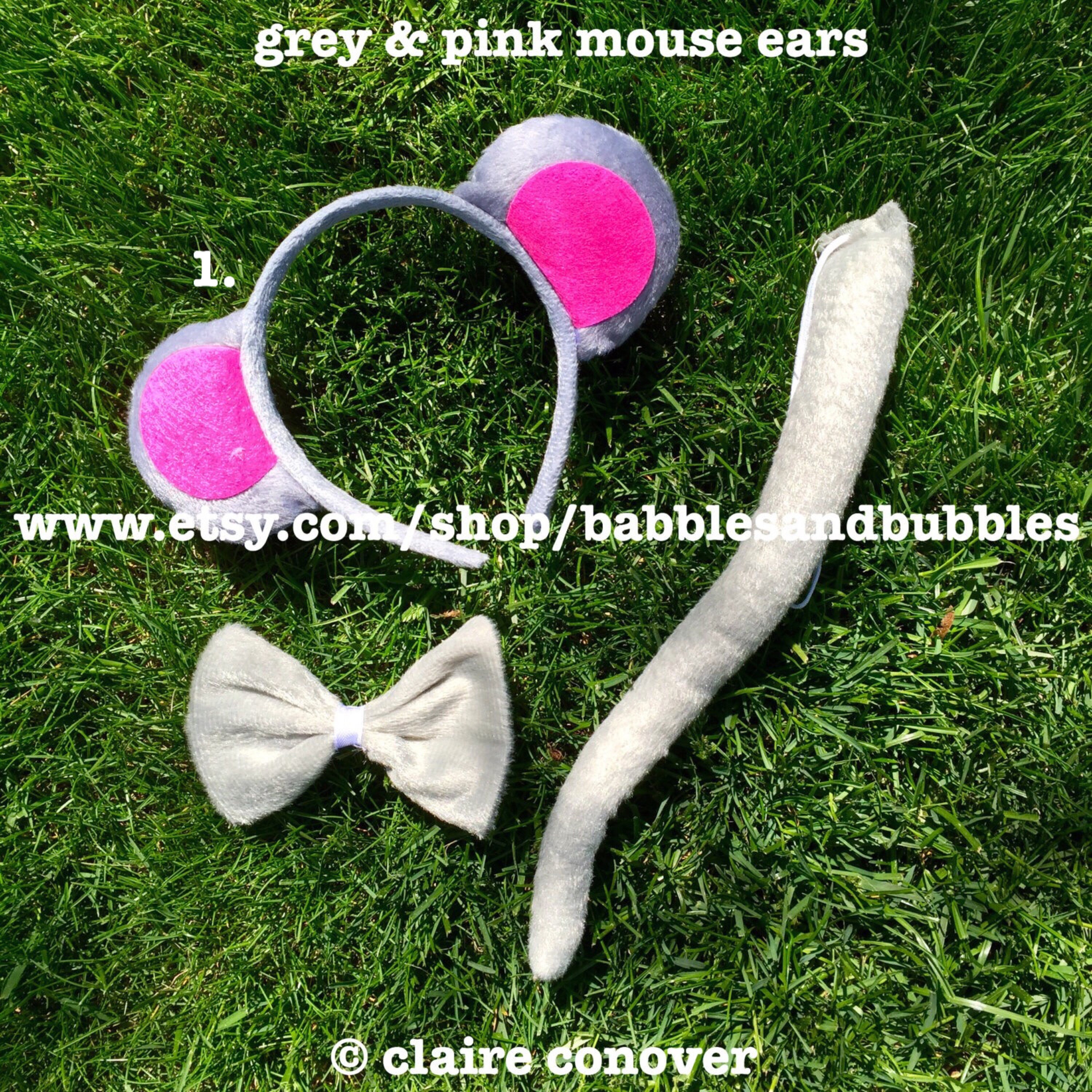 Framendino, 5 Pack Chipmunk Ears Head Bands Mouse Ear