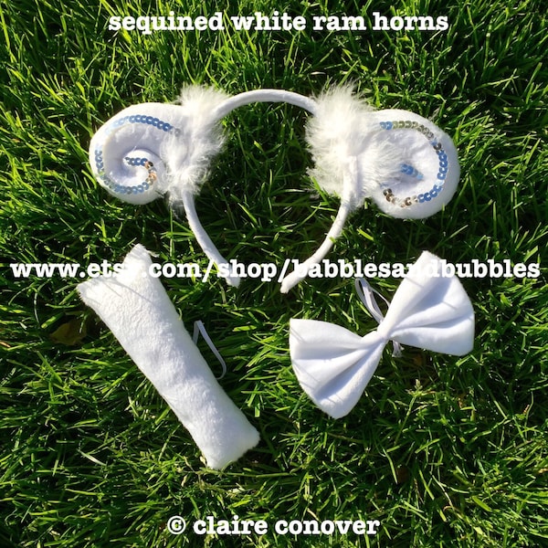 Comfortable Ram Horns - Lamb Headband Halloween Costume - Sheep Costume - Halloween Gift - Sheep - Adult Halloween Costume  - FREE USA SHIP