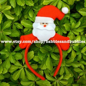Comfortable Christmas Headband Costume - Saint Nick Headband Christmas Costume - Frosty Snowman Costume - Santa Claus - NEXT DAY SHIPPING