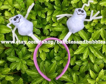 Spooky Ghost Headband: Plush Halloween Costume Headband