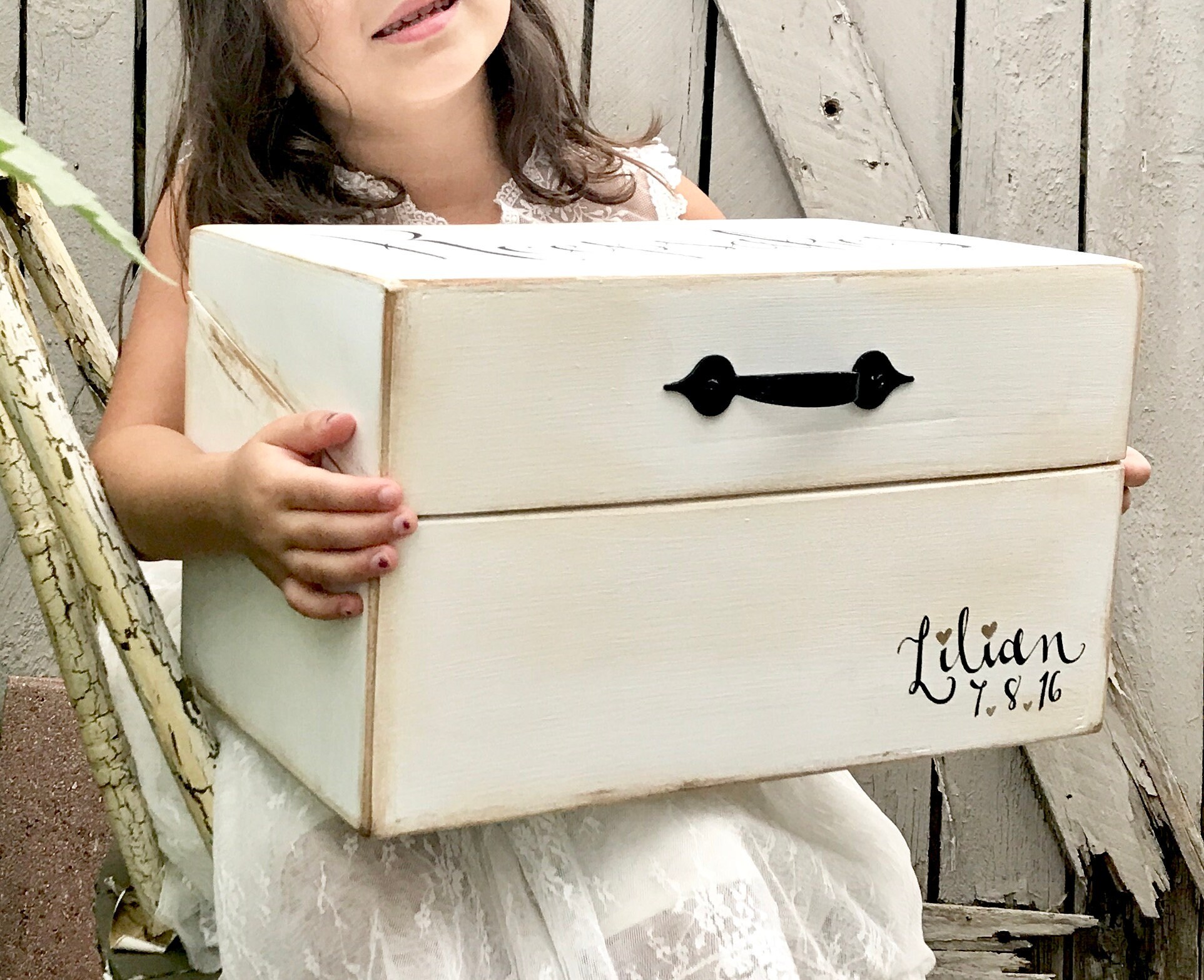 personalized baby keepsake box