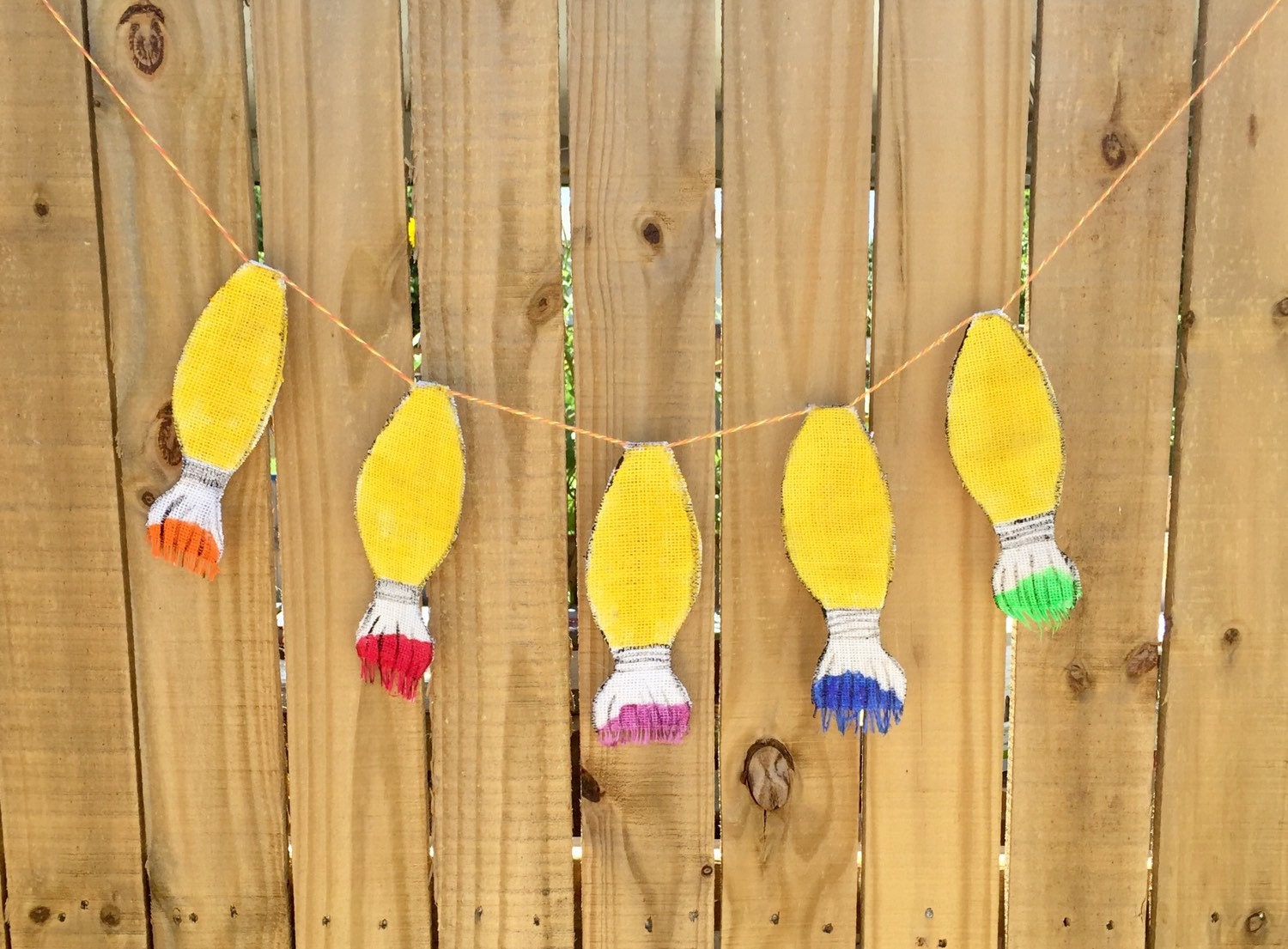 Art teacher gift Classroom Decor Paintbrush Garland Banner Etsy