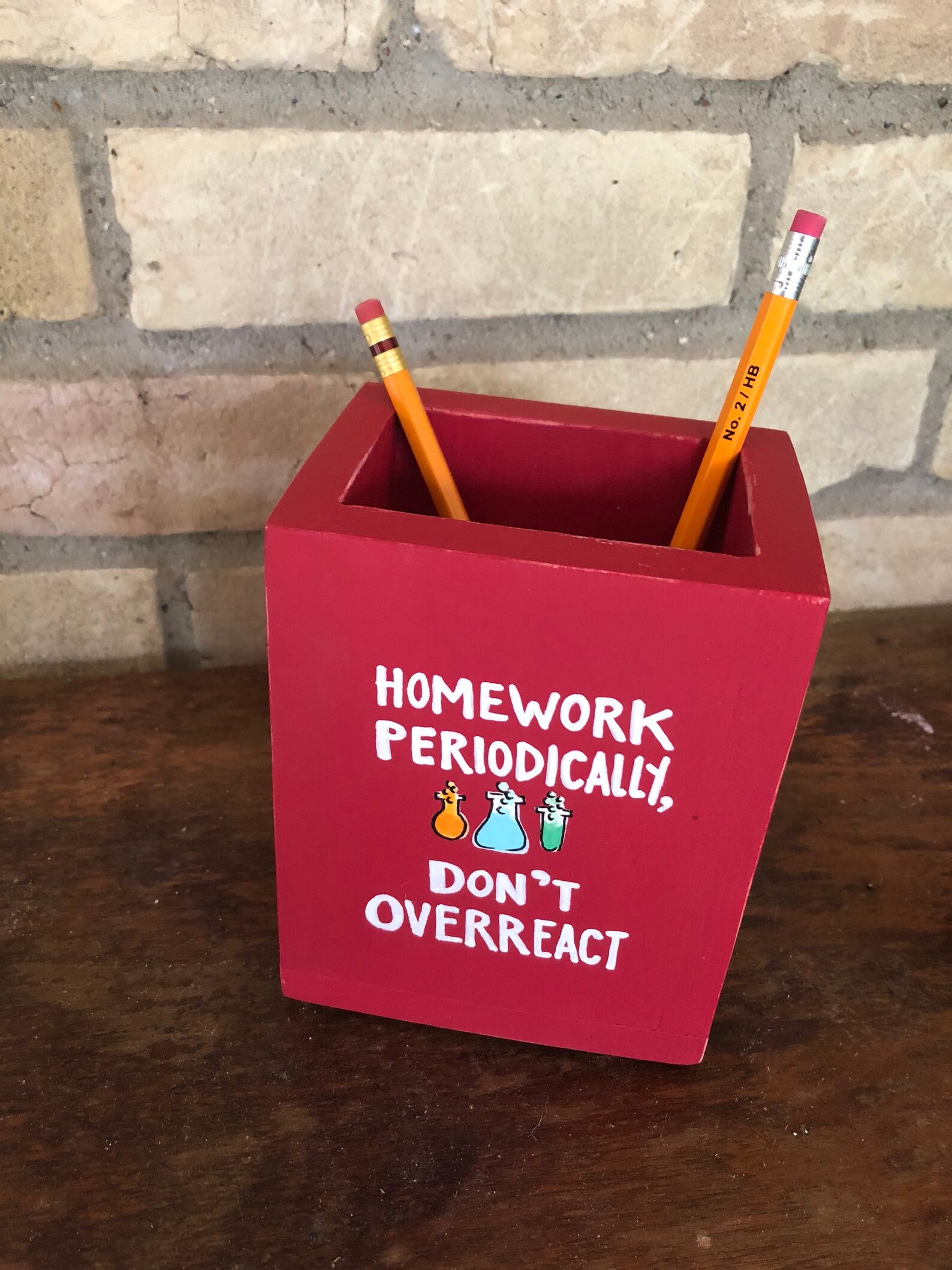 Science Teacher Gift Personalized Teacher Gift Wooden Pencil Etsy